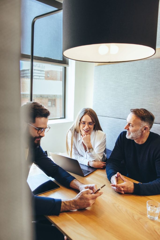Équipe de conseillers pour entreprise